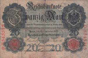 20 Mark 1909 ro.37 S/D